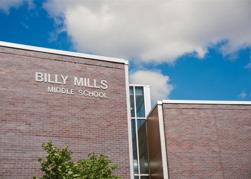 Billy Mills Middle School building